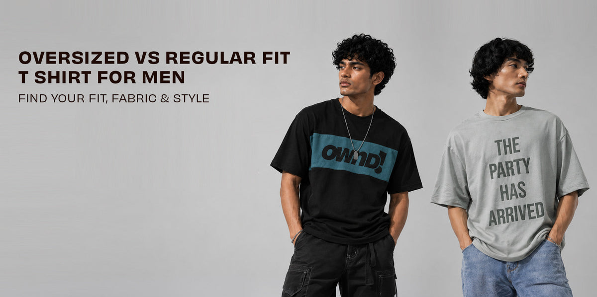 Oversized vs Regular Fit T Shirt for Men Find Your Perfect Fit