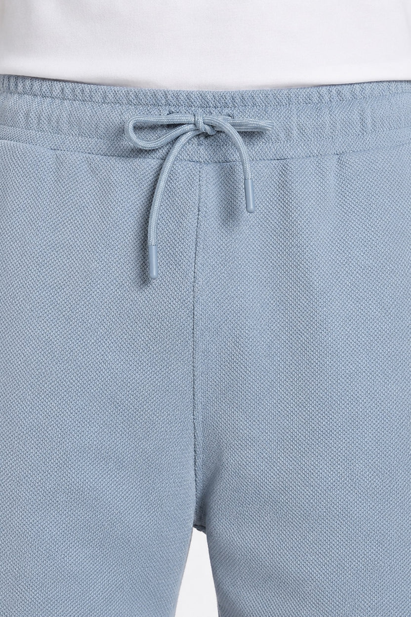 Light Blue 3 Pocketed Regular Fit Shorts - Image 2