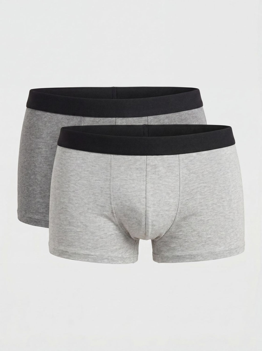 Grey Mid Rise Regular Fit Pack of 2 Trunks - Image 5