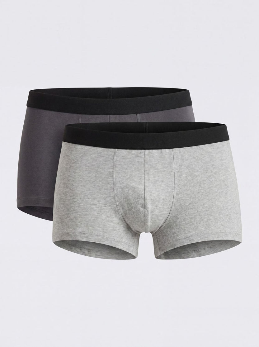 Multi Coloured Mid Rise Regular Fit Pack of 2 Trunks - Image 5