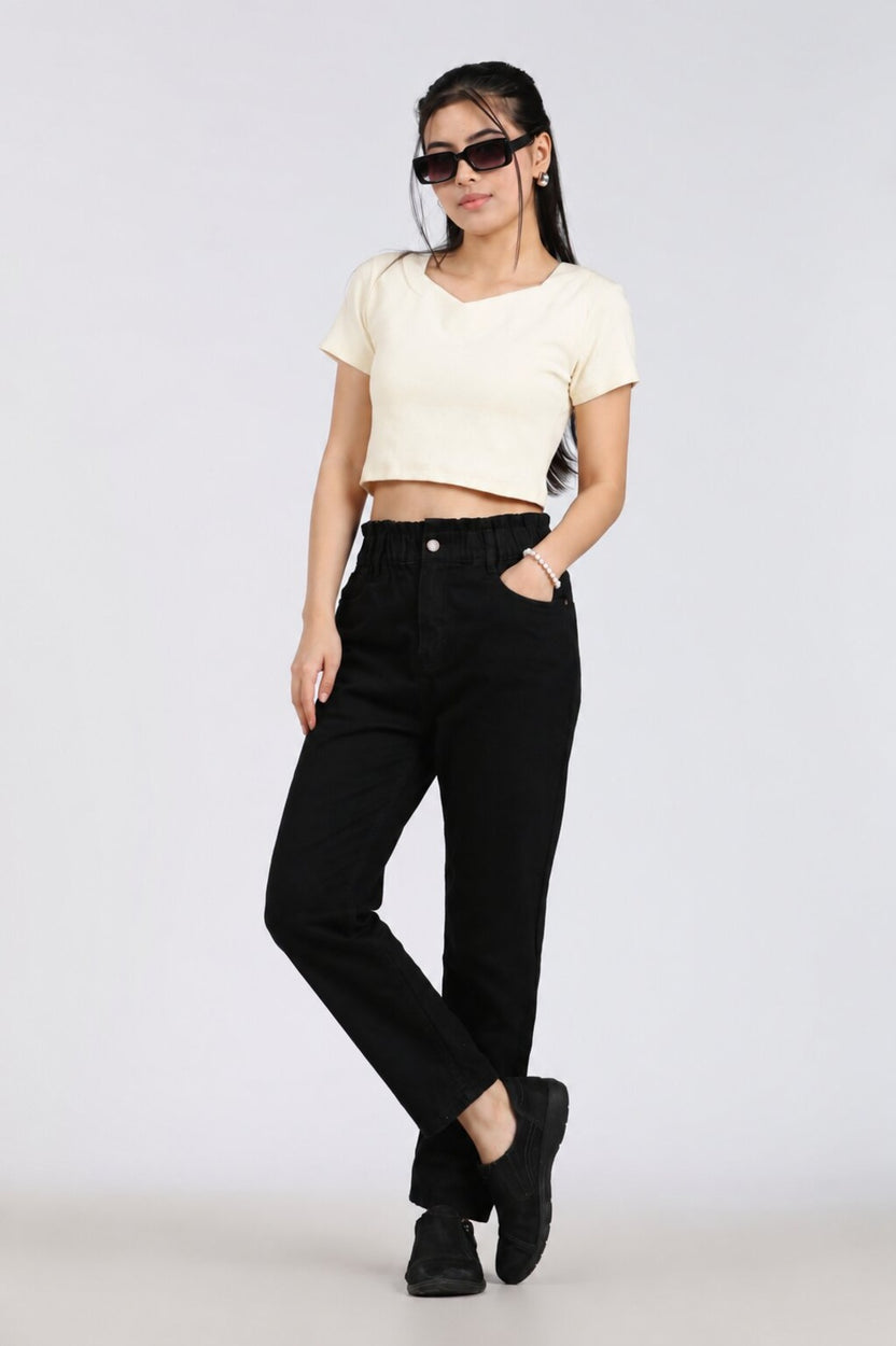 Black Regular Fit 5 Pocketed Jeans - Image 5