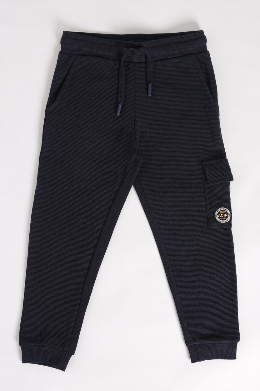 Navy Regular Fit Jogger With 3 Pocket For Boys - Image 2