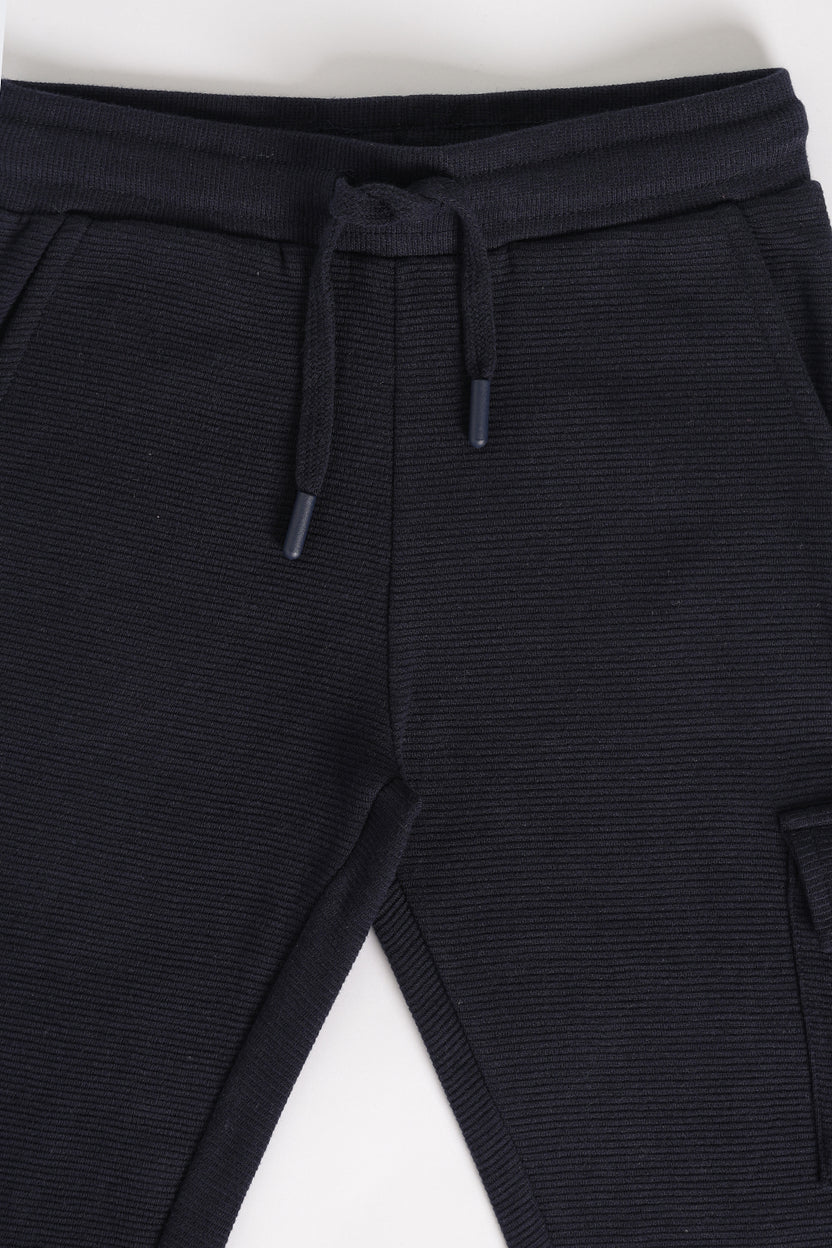 Navy Regular Fit Jogger With 3 Pocket For Boys - Image 5