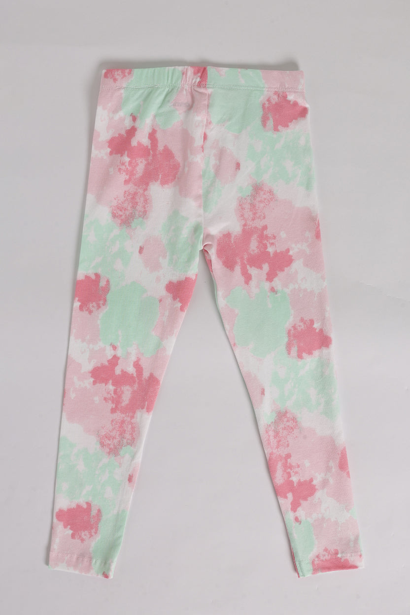 Multi Coloured Mid Rise Skinny Fit Legging For Girls - Image 3