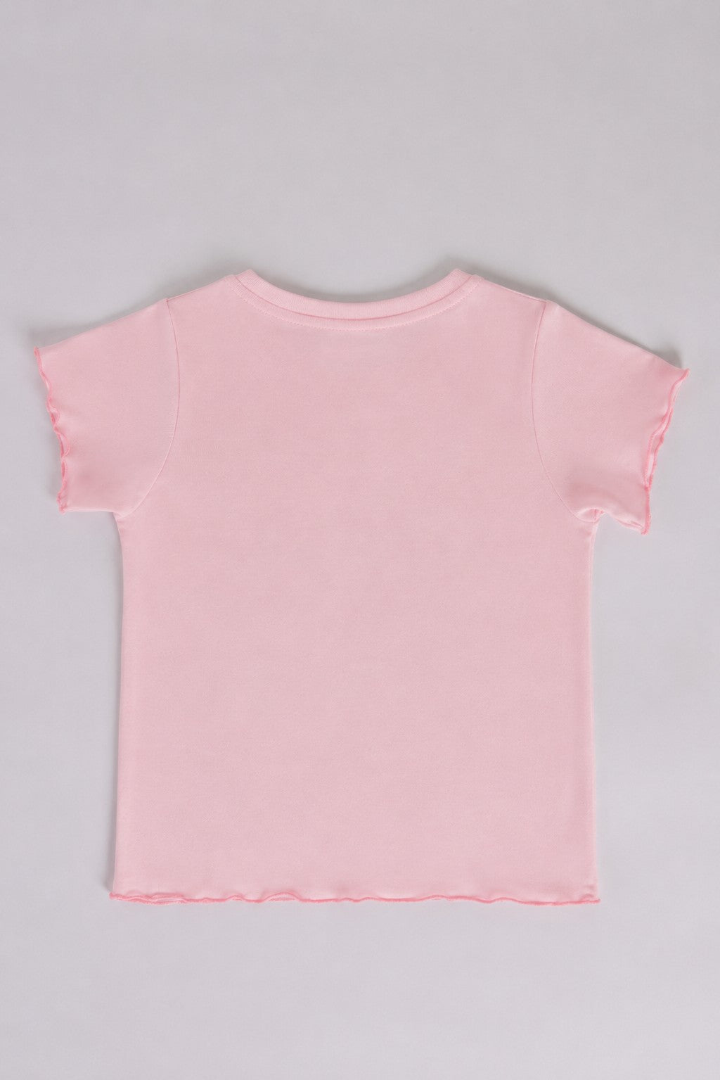 Pink Graphic Regular Fit T-Shirt For Girls - Image 3