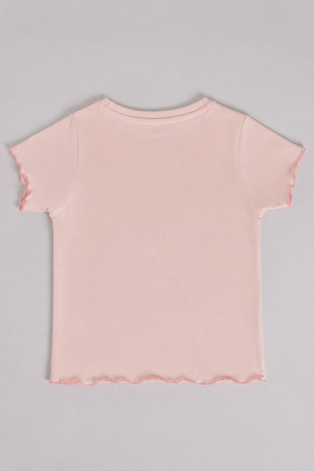 Pink Heart Regular Fit T-Shirt For Girls - Image 3