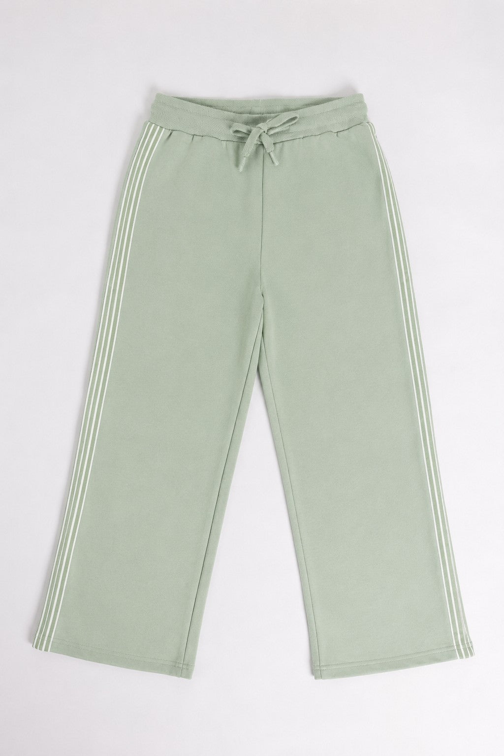 Green Mid Rise Straight Fit Jogger For Tweens Boys - Image 2
