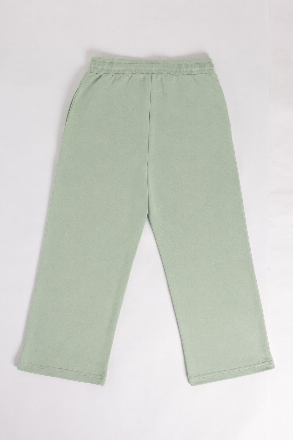 Green Mid Rise Straight Fit Jogger For Tweens Boys - Image 3