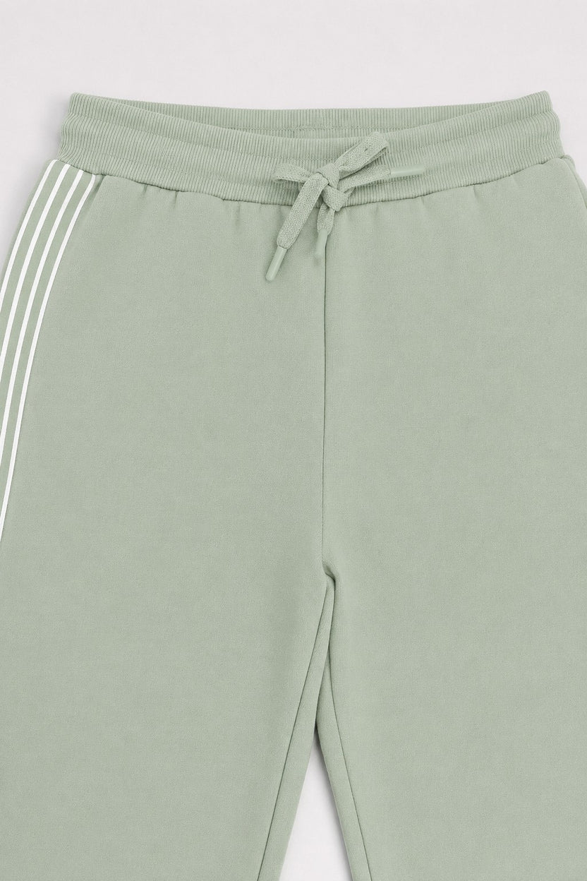 Green Mid Rise Straight Fit Jogger For Tweens Boys - Image 5