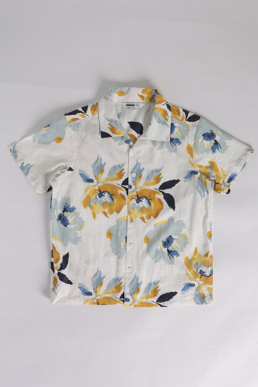 Regular Floral Print Multicolored Shirt For Tweens Boys - Image 2