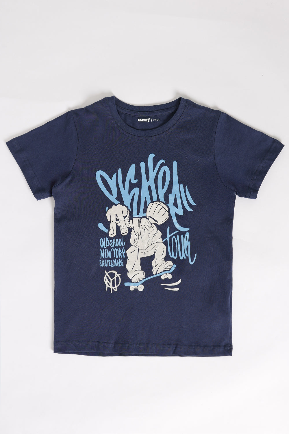 Navy Graphic Regular Fit T-Shirt For Tweens Boys - Image 2