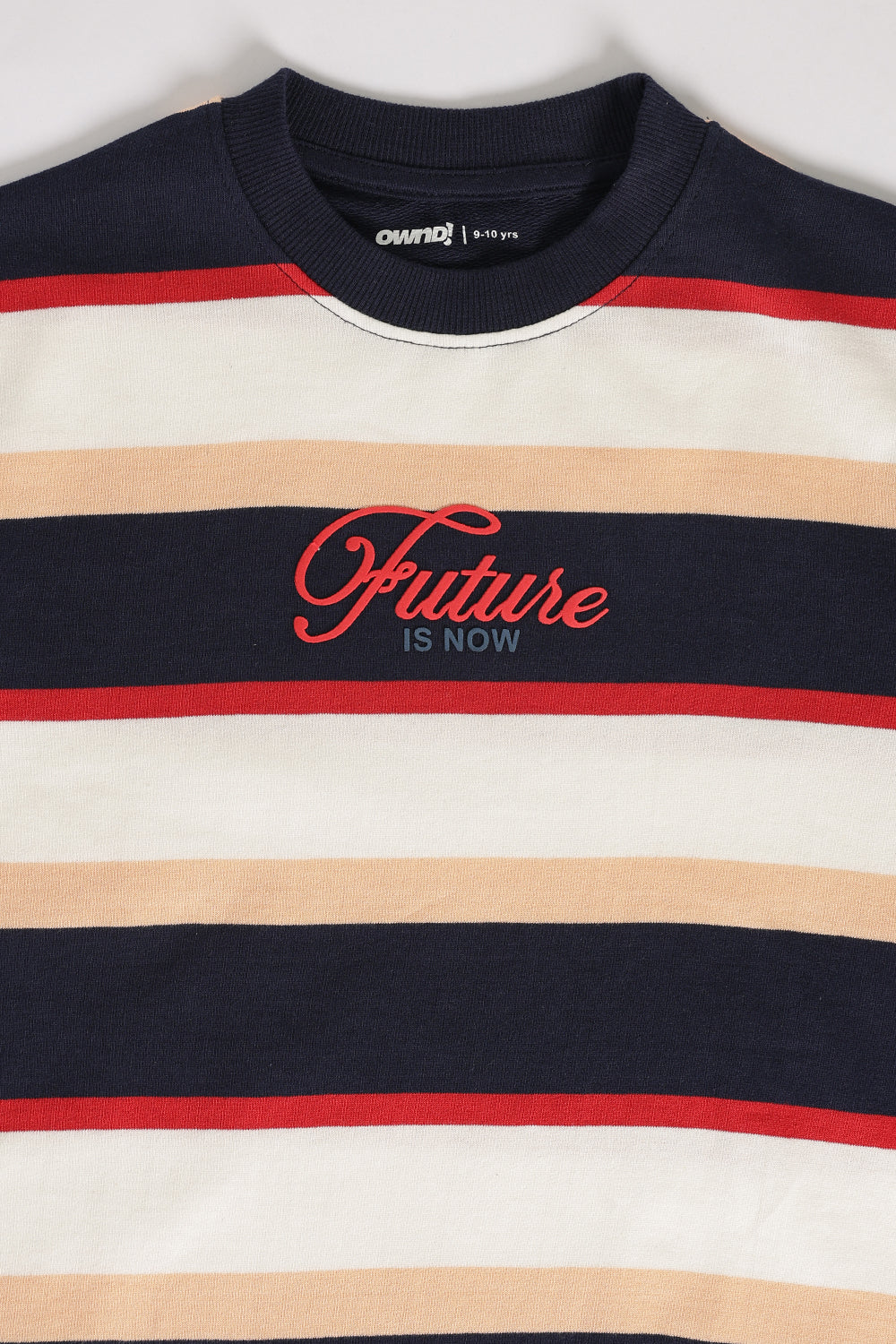Multi Coloured Stripes Regular Fit Sweatshirt For Tweens Boys - Image 5