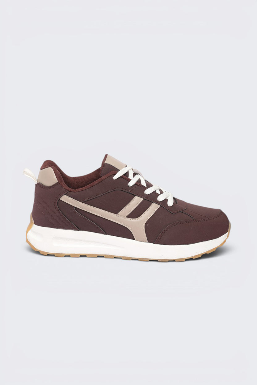 Brown Lace-Up Sneaker For Men - Image 2