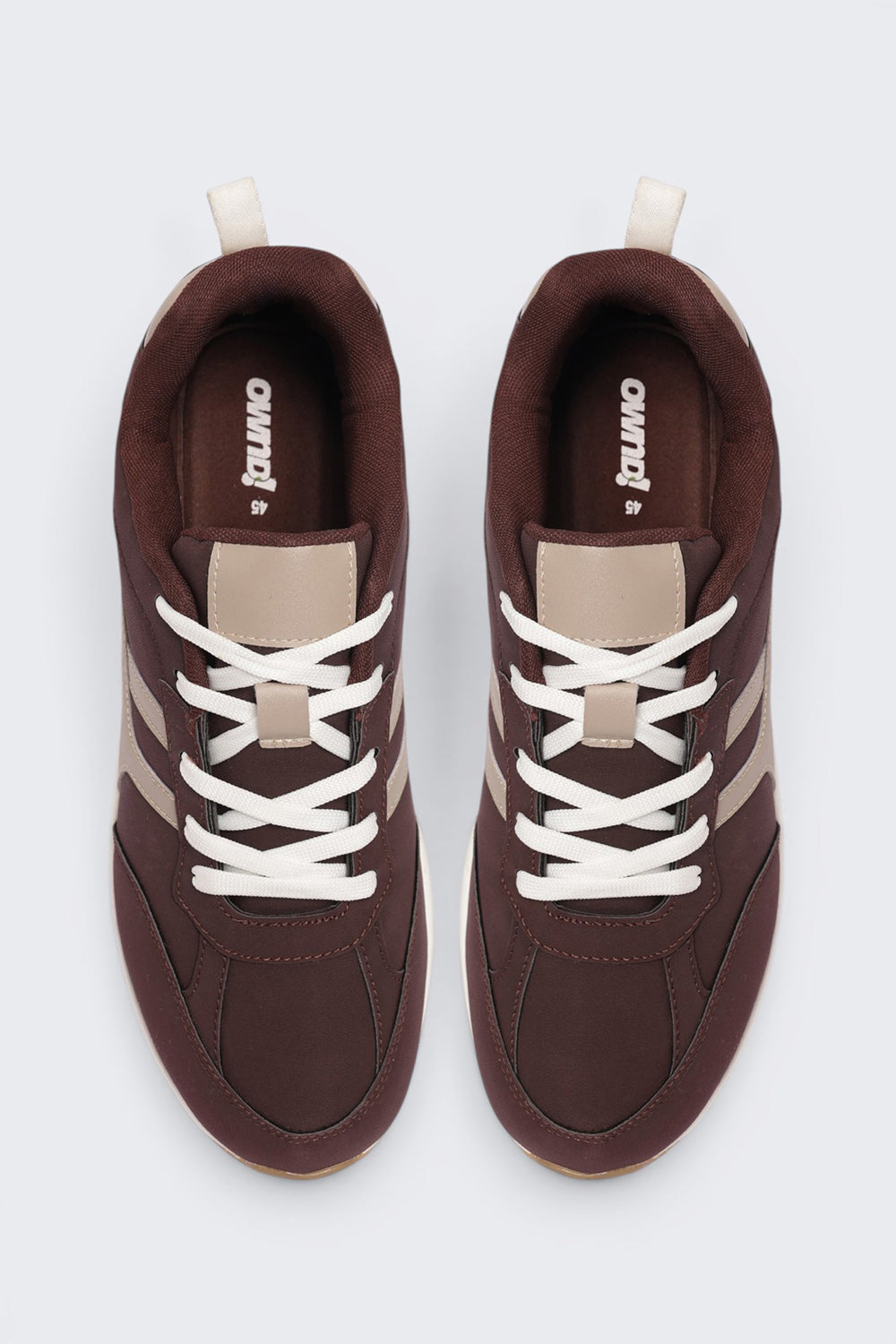 Brown Lace-Up Sneaker For Men - Image 4