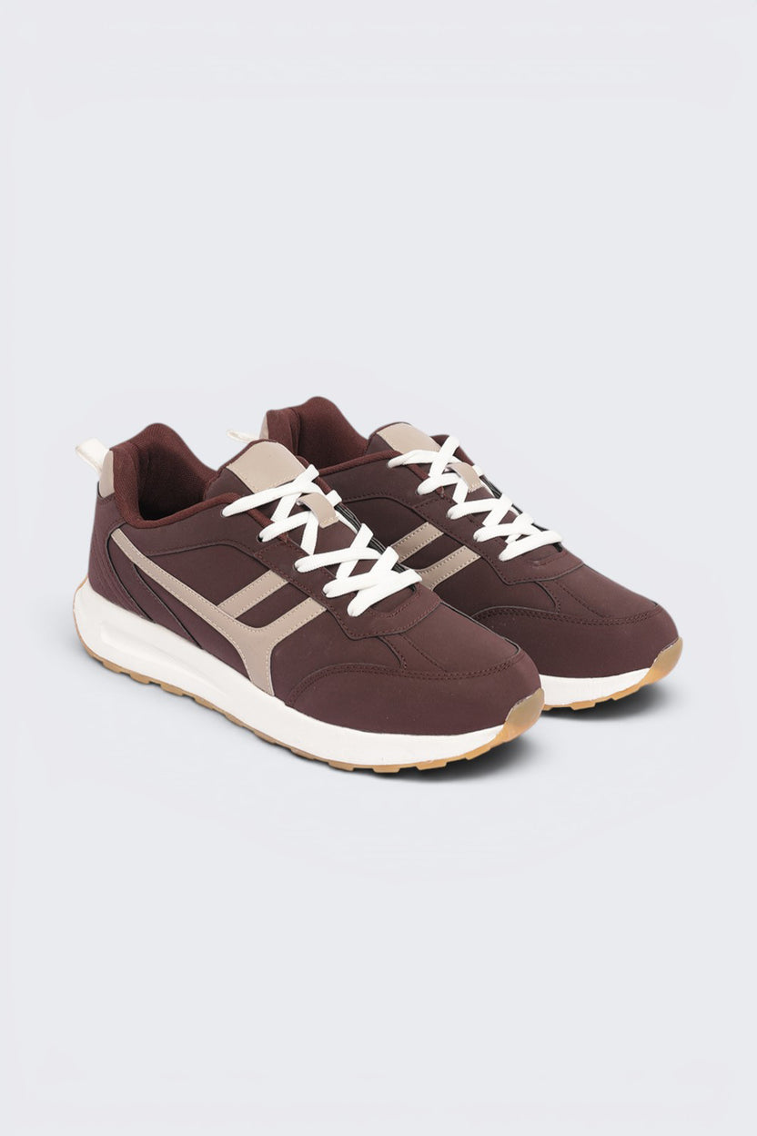 Brown Lace-Up Sneaker For Men - Image 6