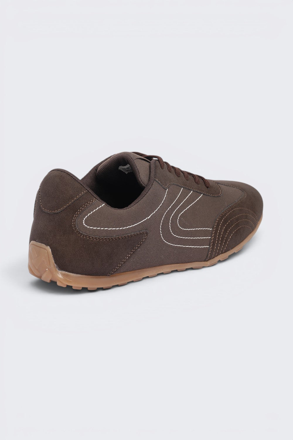 Chocolate Lace-Up Sneaker For Men - Image 3