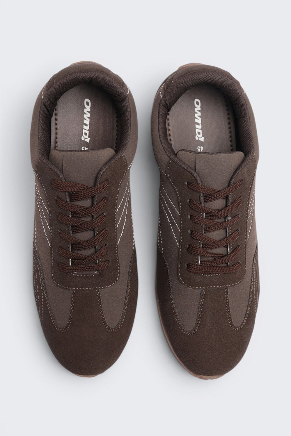 Chocolate Lace-Up Sneaker For Men - Image 4