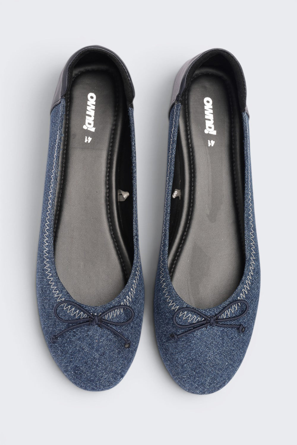 Blue Denim Ballerina For Women - Image 4