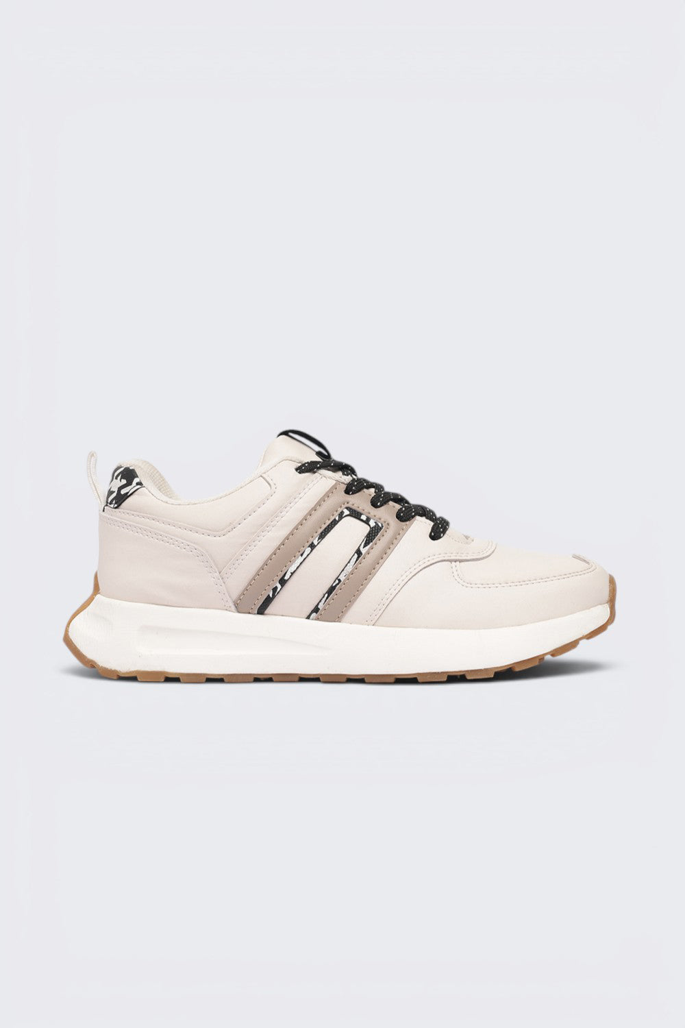 Off White Color Block Sneaker For Women - Image 2