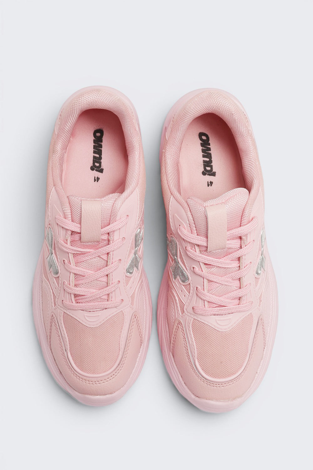 Pink Lace-Up Sneaker For Women - Image 4