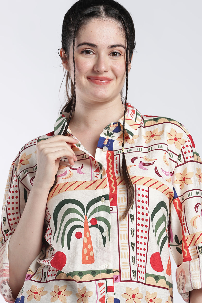 Multi Coloured Block Print Regular Fit Top - Image 7