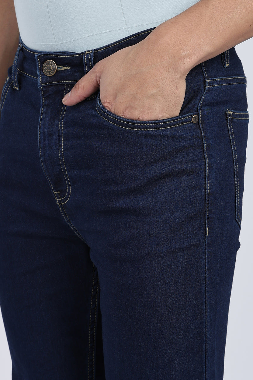 Mens Slim Fit Navy Jeans - Image 3