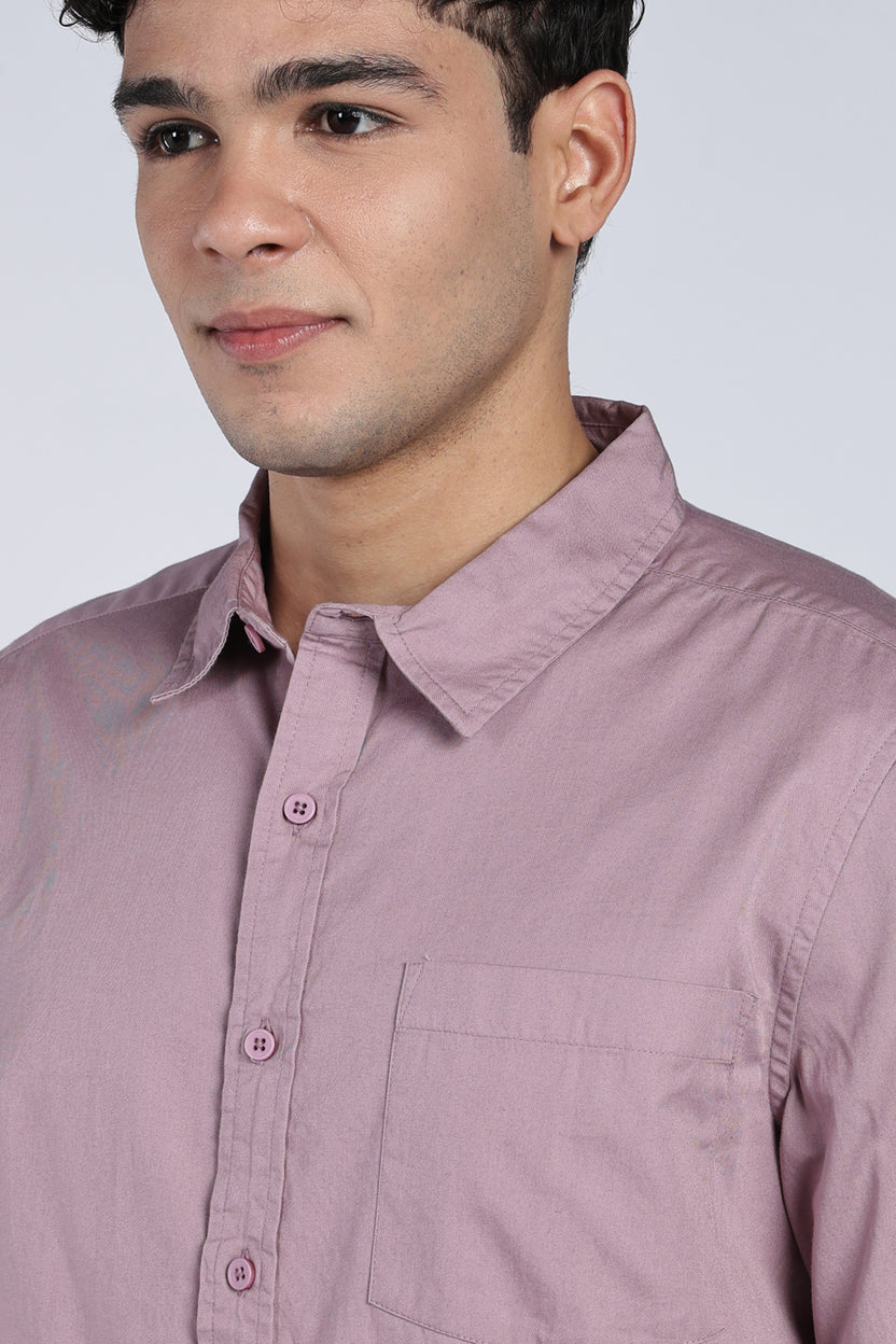 Mens Regular Mauve Shirts - Image 3