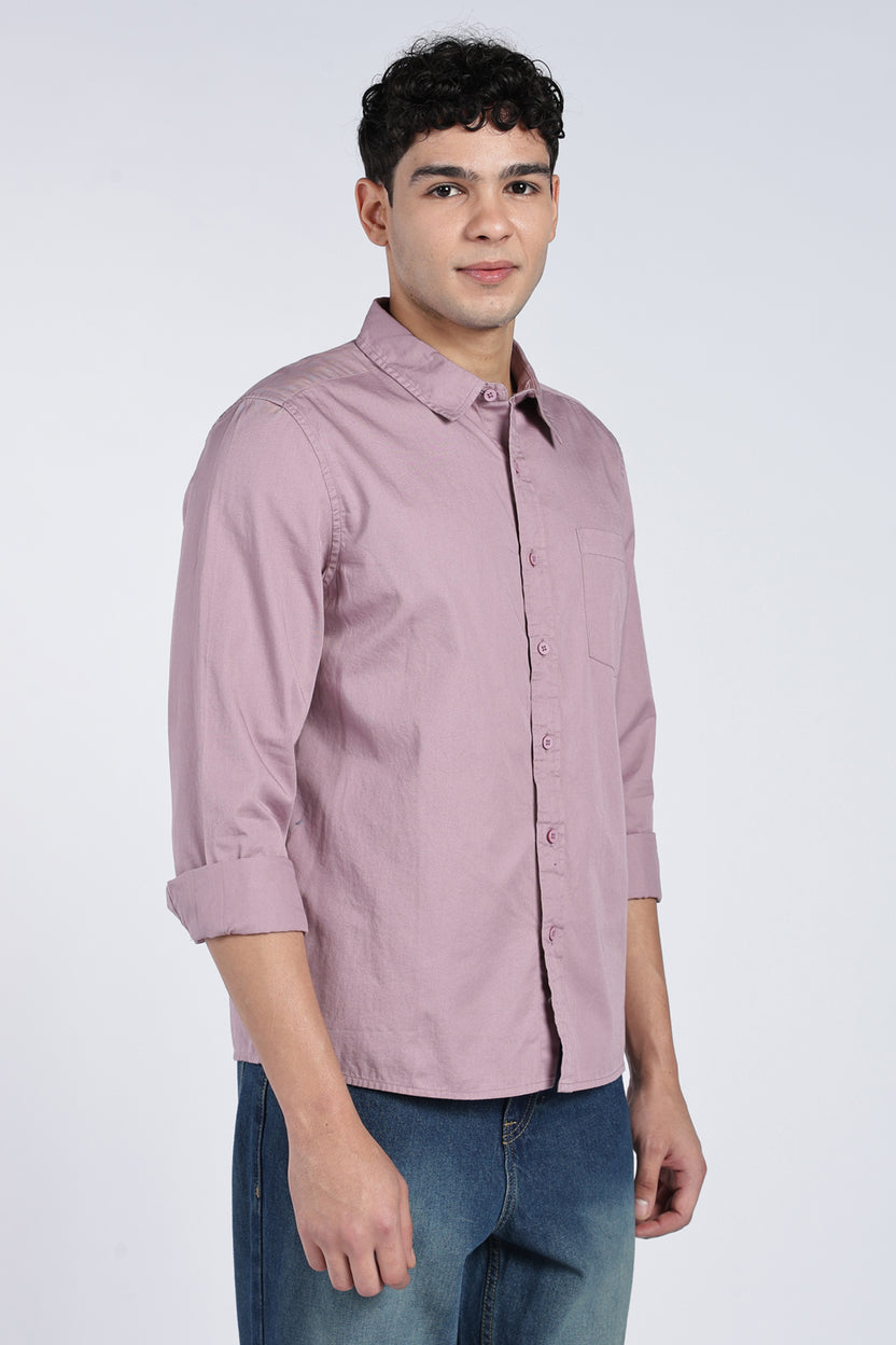 Mens Regular Mauve Shirts - Image 4