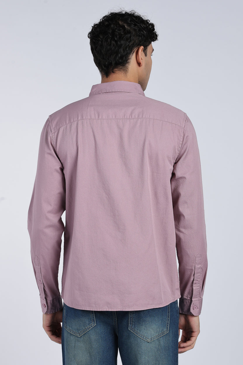 Mens Regular Mauve Shirts - Image 5