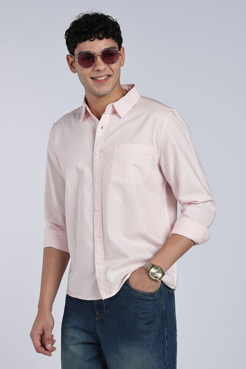Mens Regular Pink Shirts - Image 1