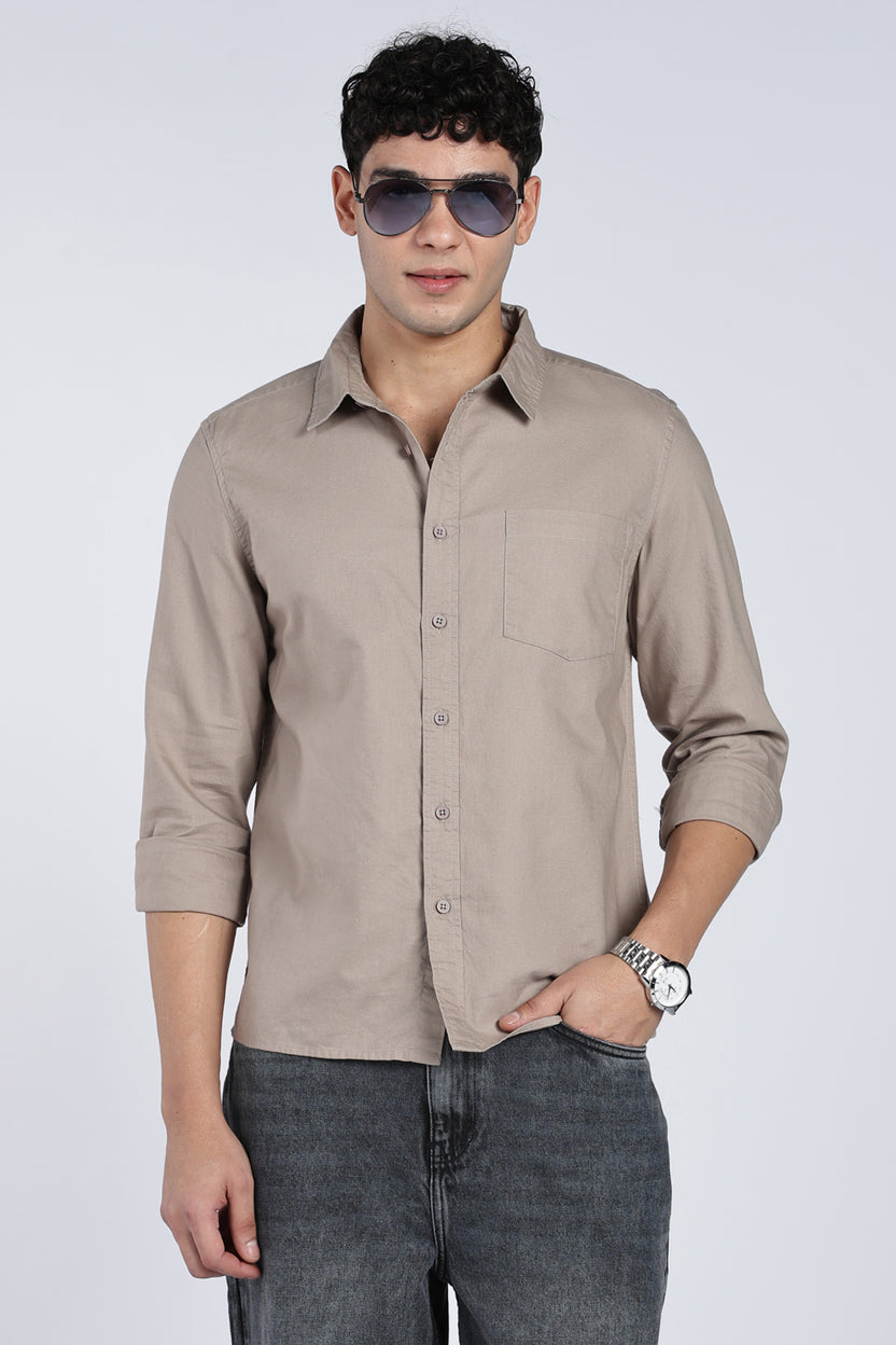 Mens Regular Khaki Shirts - Image 1