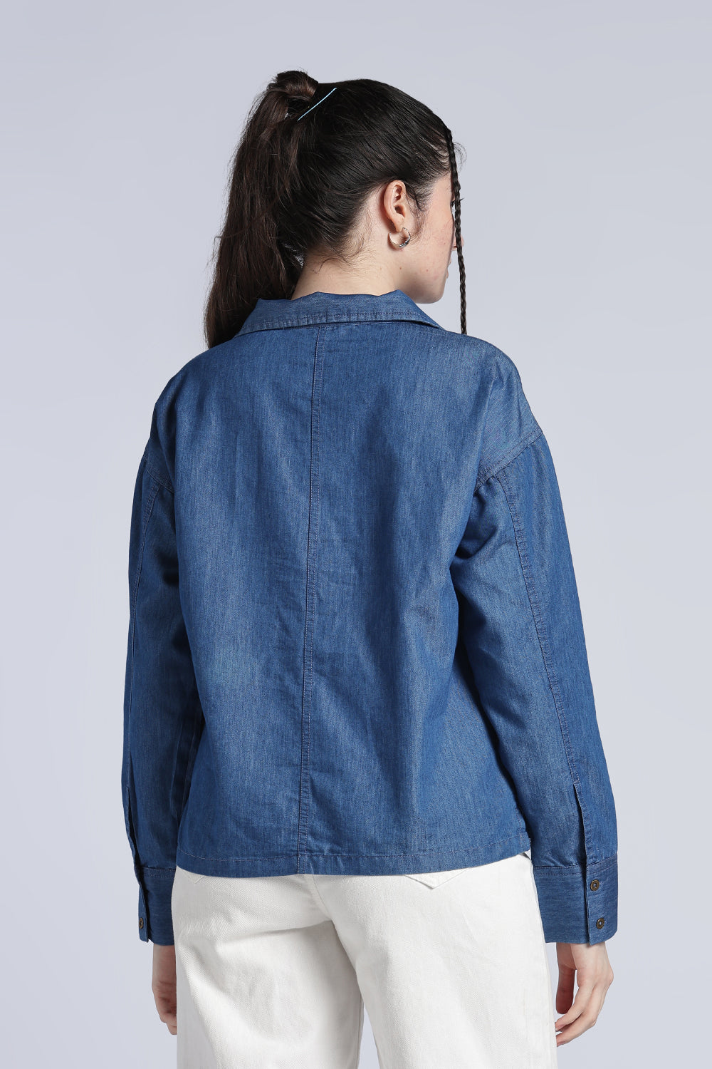 Blue Wear Relaxed Fit Top For Women - Image 5