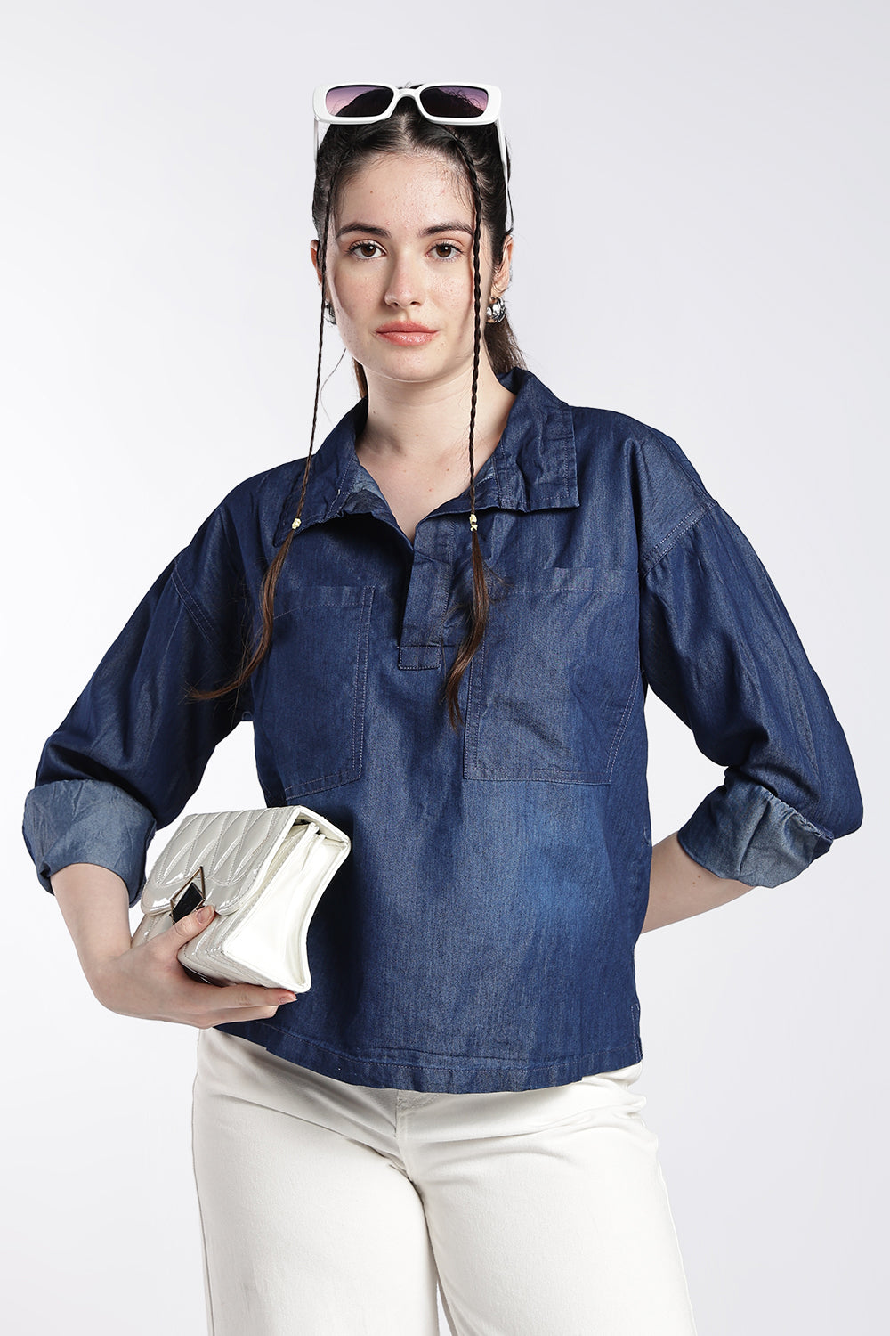 Navy Wear Regular Fit Top For Women - Image 1