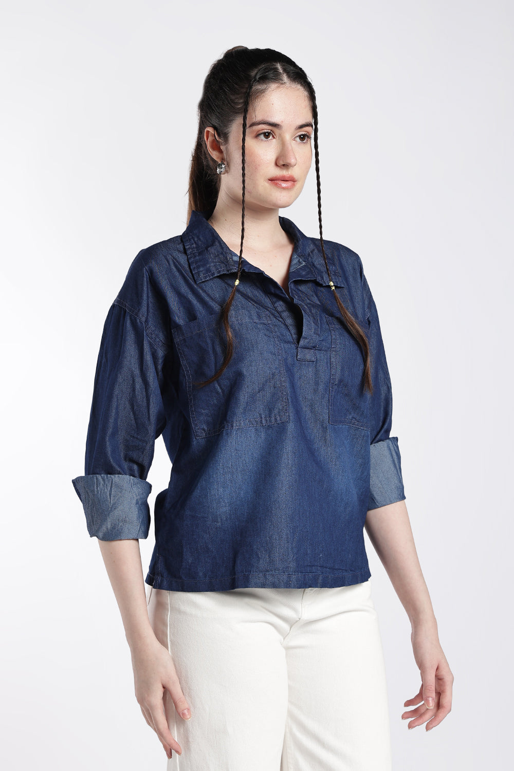 Navy Wear Regular Fit Top For Women - Image 4