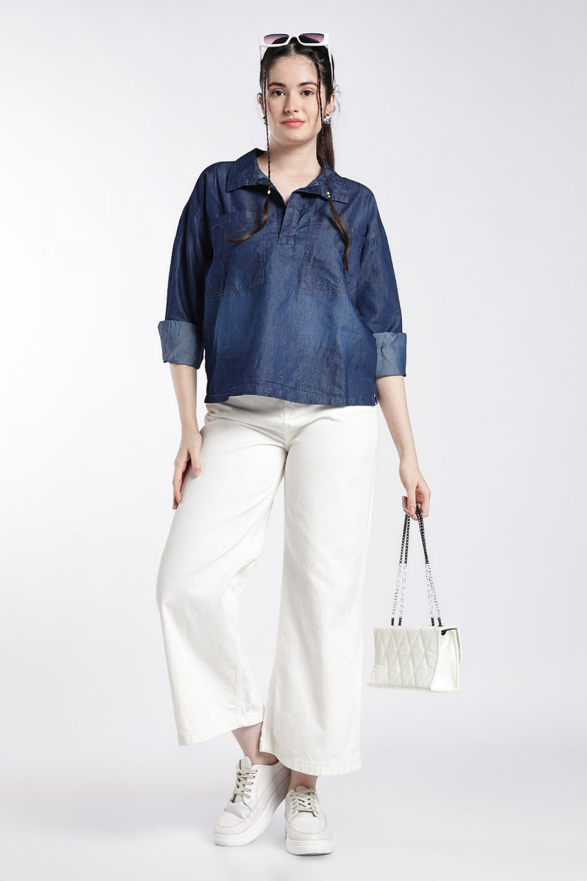 Navy Wear Regular Fit Top For Women - Image 6