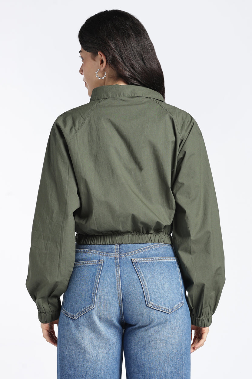 Womens Regular Olive Top - Image 5