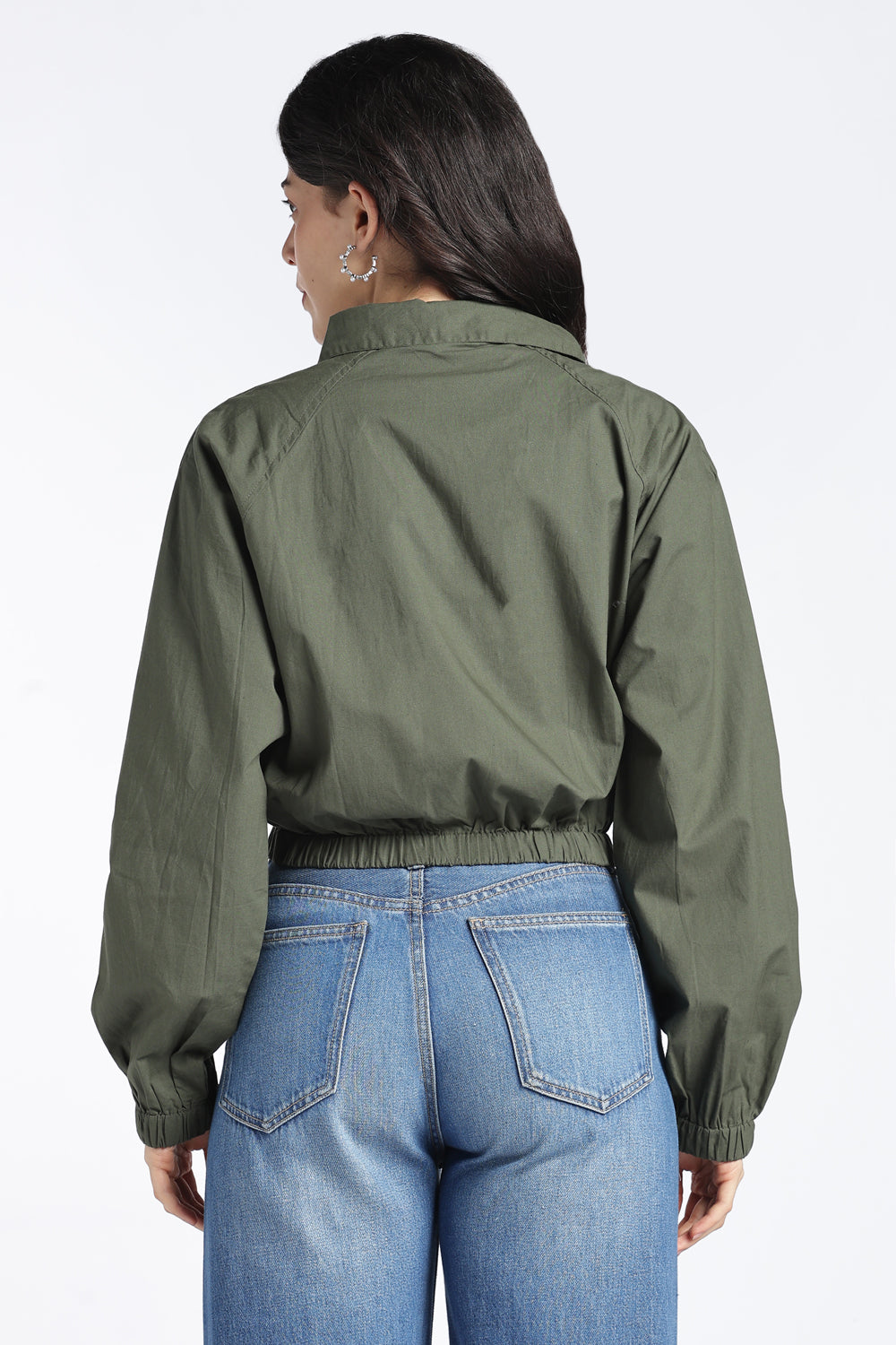 Womens Regular Olive Top - Image 5