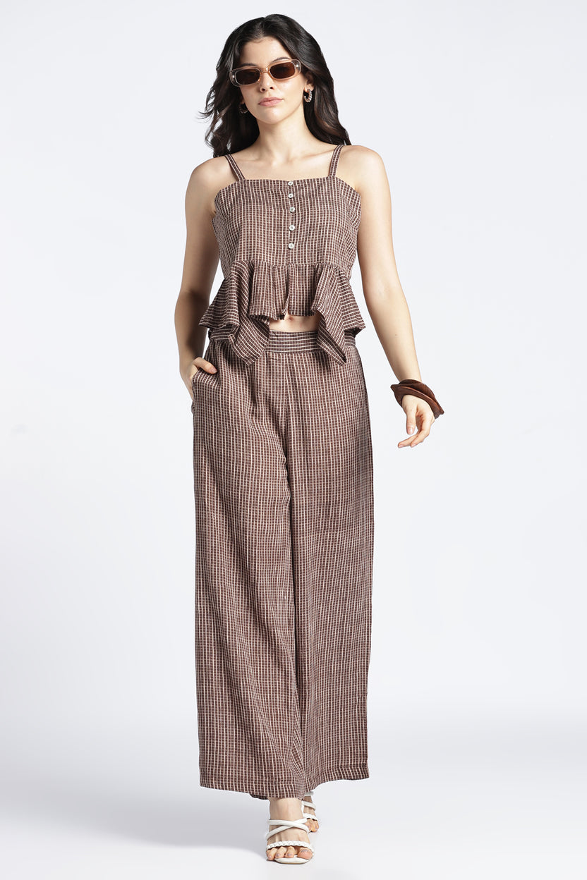 Womens Regular Brown Strappy Top - Image 6