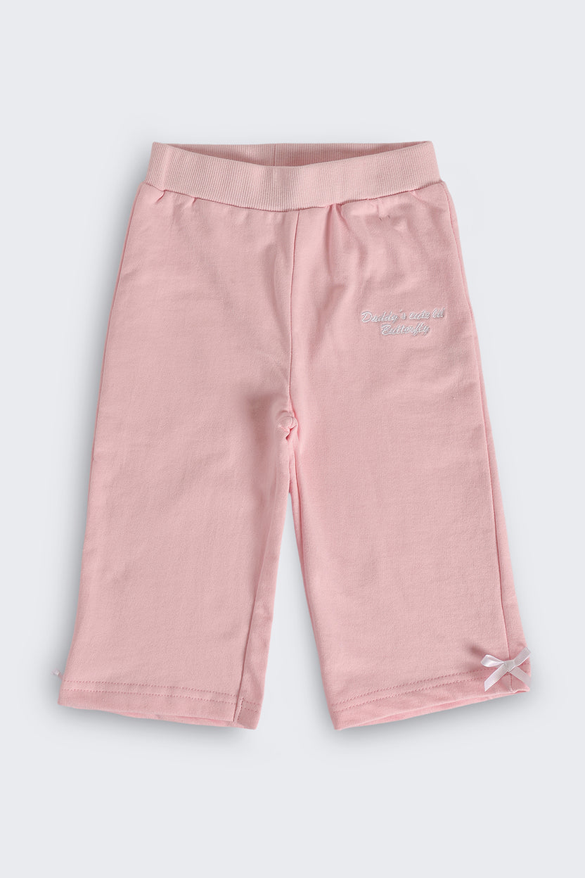 Infant Girls Pink Cotton Regular Fit Co Ord Set - Image 5