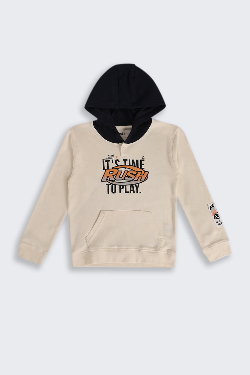 Regular Graphic Hooded Boy Sweatshirt - Image 2