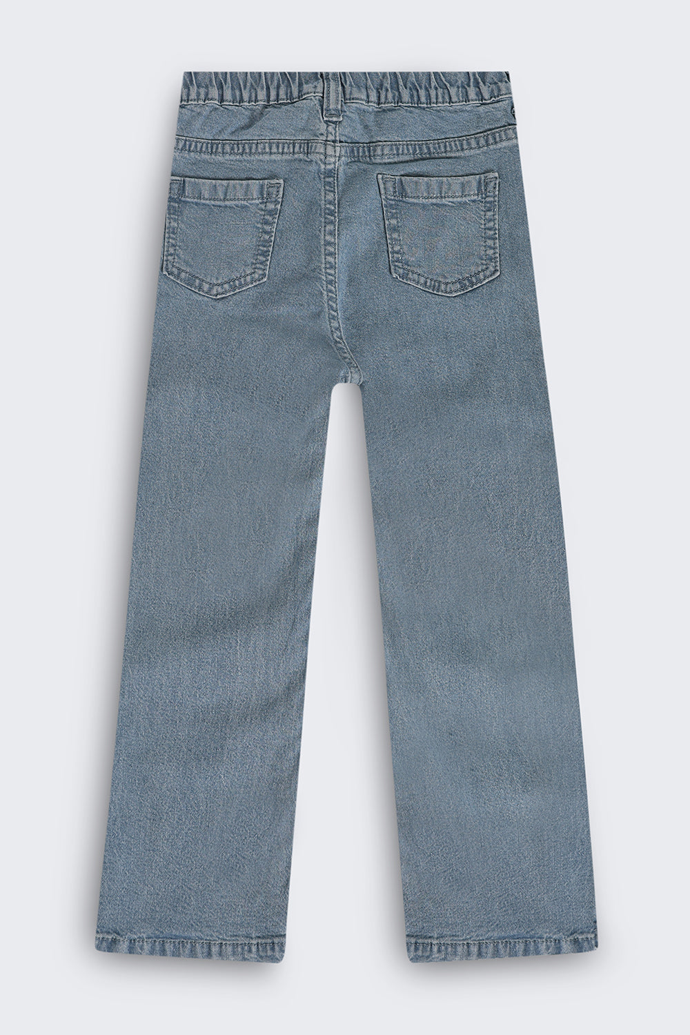 Flared Embroidered Girls Jeans - Image 3