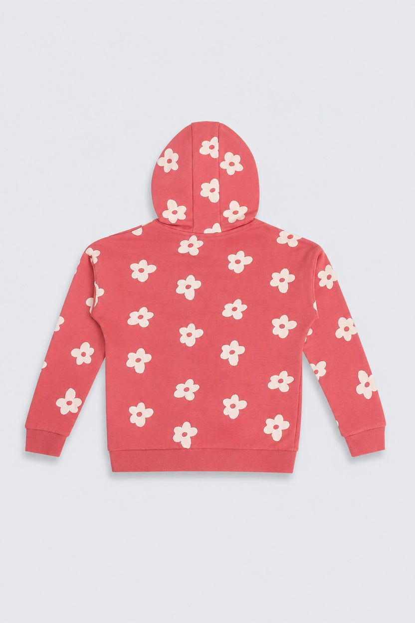 Regular All - Over Printed Girl Hoodie - Image 3
