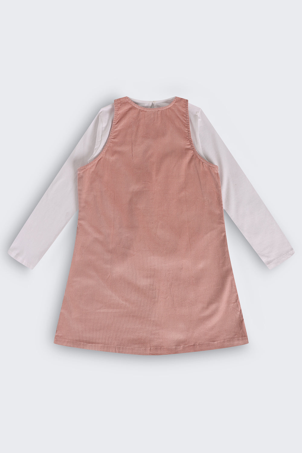 Tweens Girls Pink Wear Regular Fit Dungaree With T-Shirt - Image 3