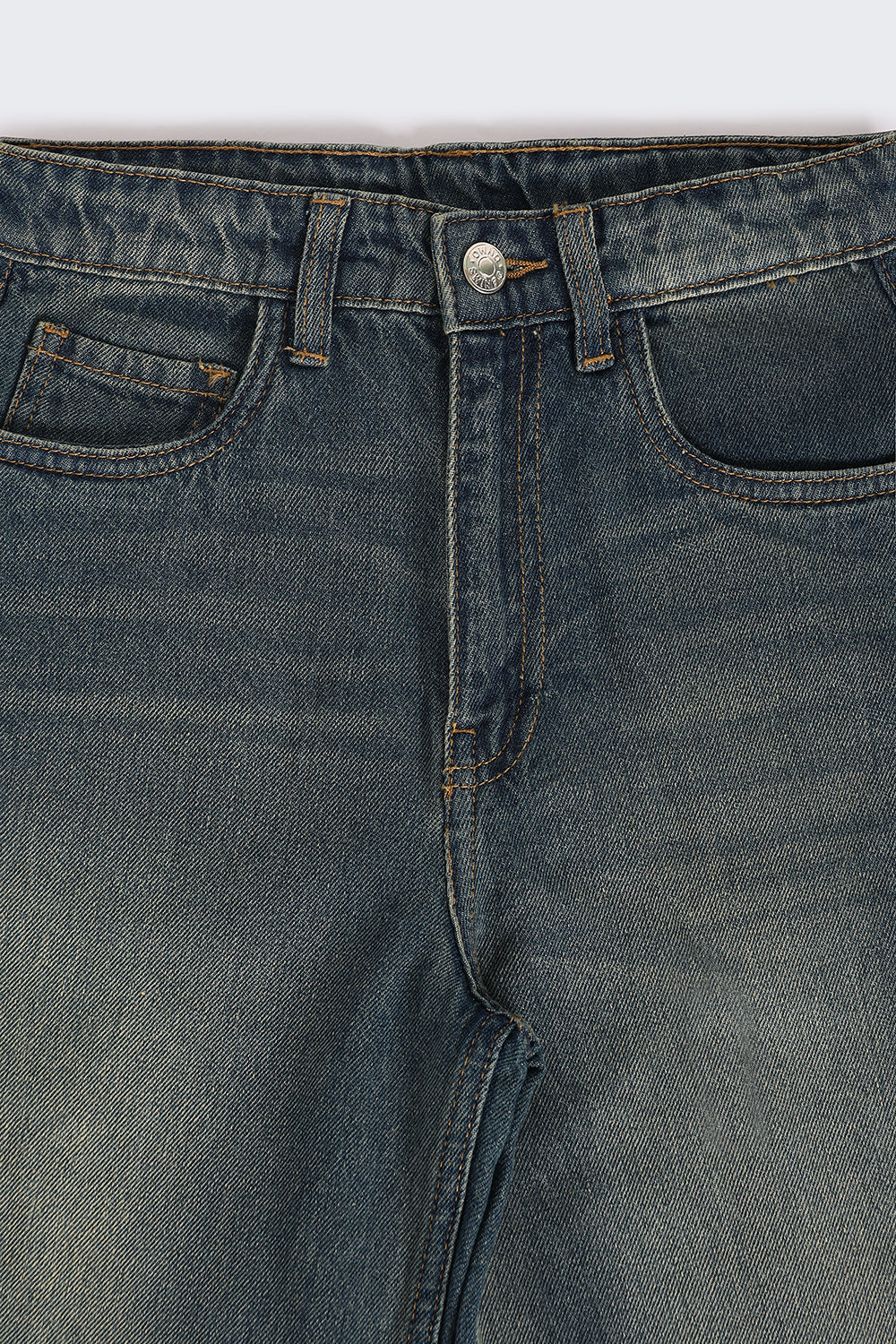Tweens Girls Wide Leg Blue Jeans - Image 3