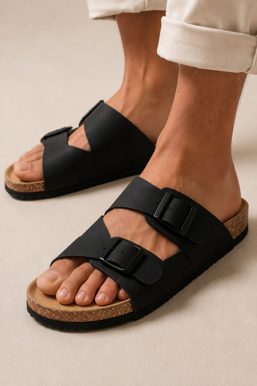 Mens Black Sandal - Image 1