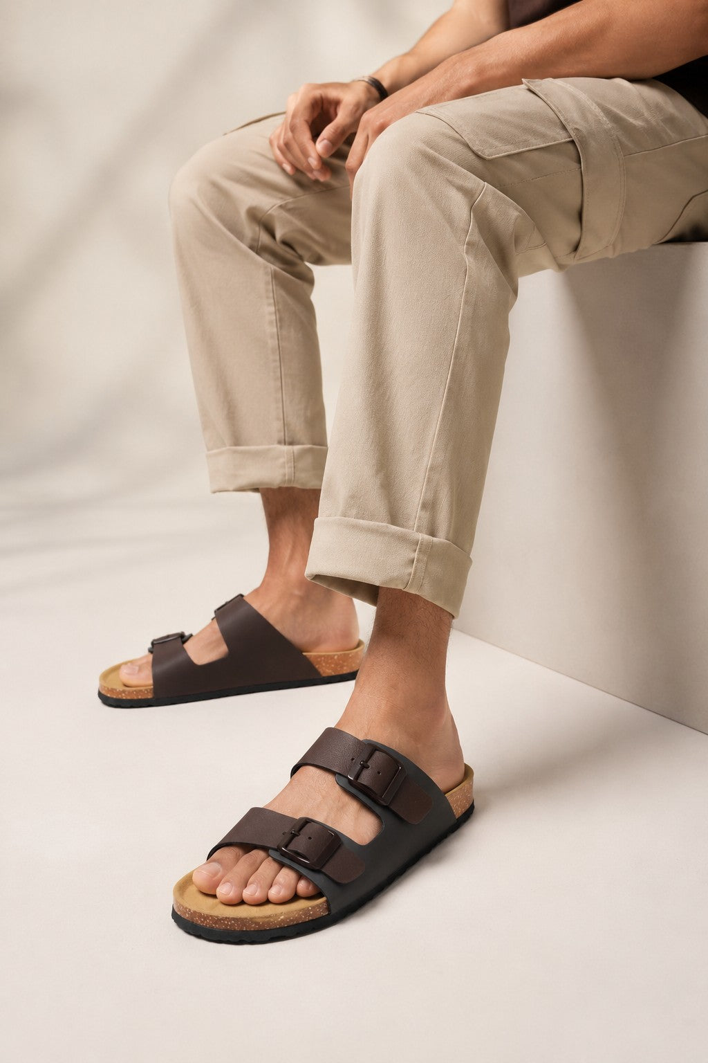 Mens Brown Flat - Image 1