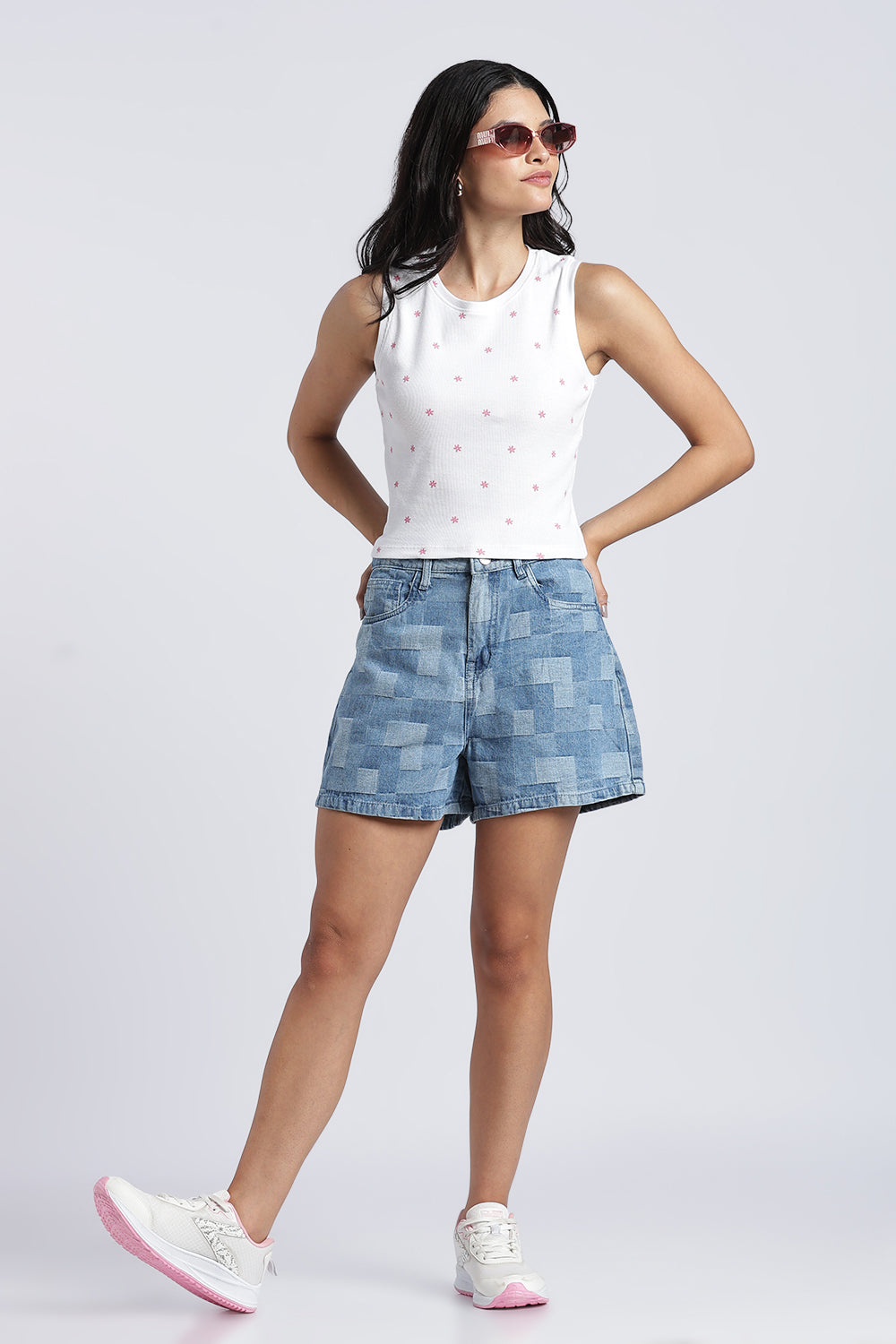 Womens Regular White Tank Top - Image 6