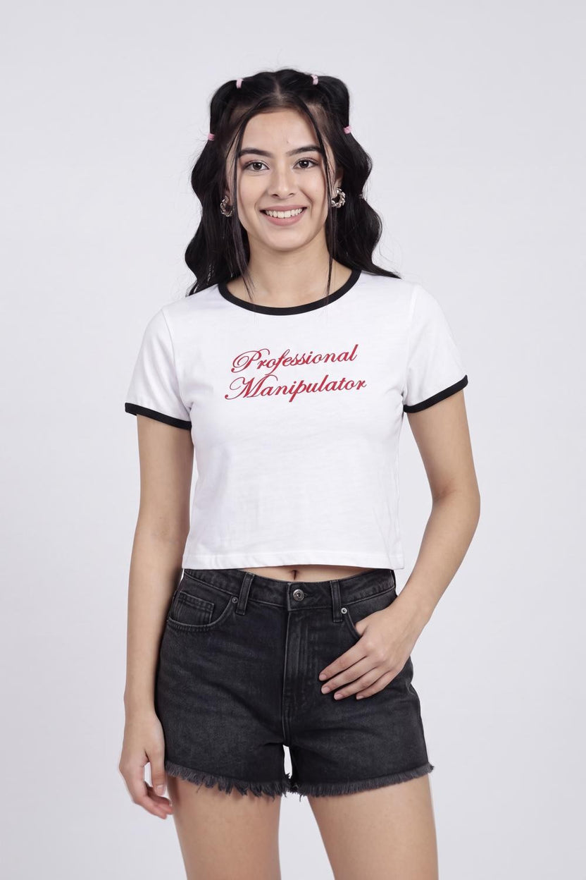 Womens Regular Graphic White Tee - Image 6