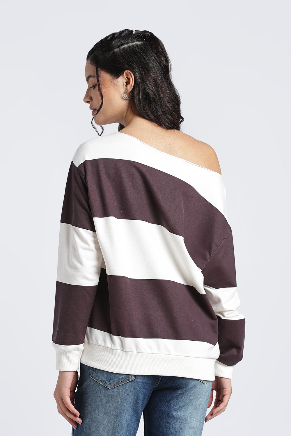 Women Brown Drop Shoulder Sleeves Regular Fit Jacket - Image 5
