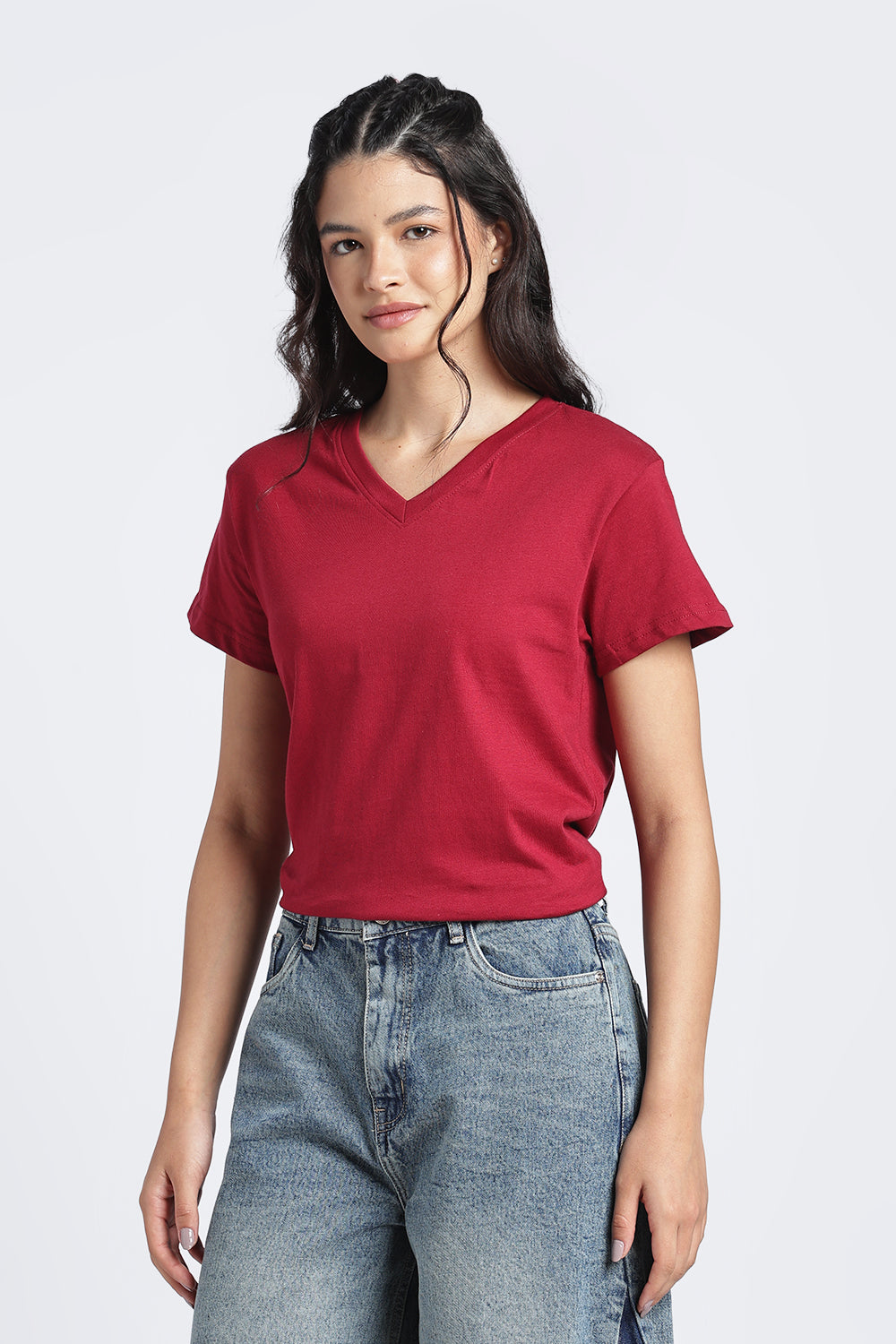 Women Red Everyday Regular Fit T-Shirt - Image 4